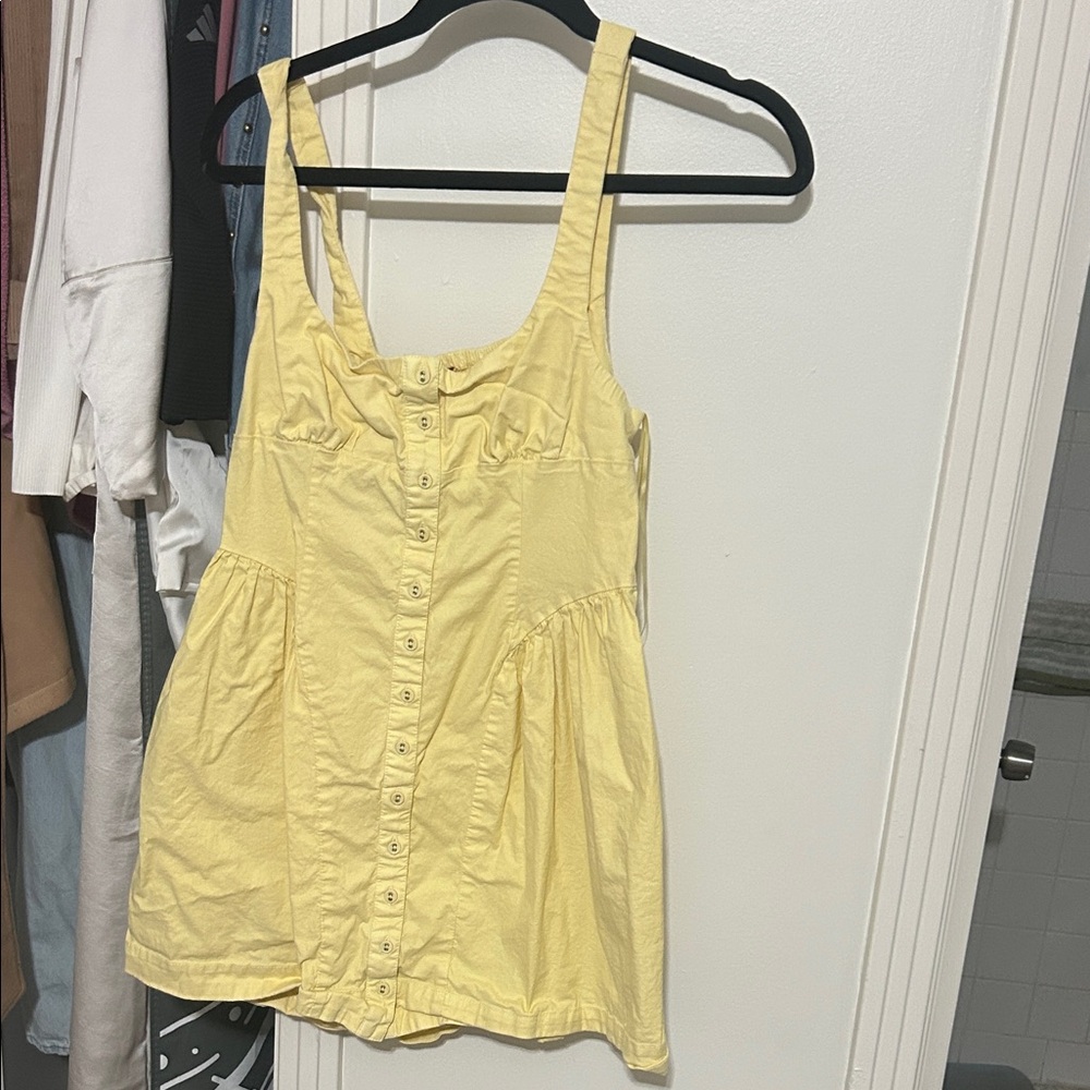 Yellow Button-Down Women's dress